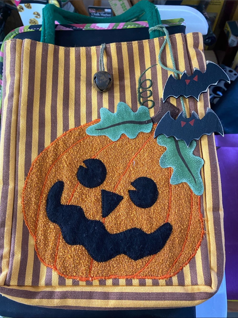 Adorable Pumpkin mini tote